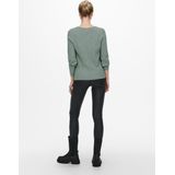 Only - ONLATIA - Trui - Chinois Green Melange - Ribbreisel - Elastisch