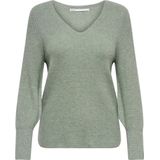 Only - ONLATIA - Trui - Chinois Green Melange - Ribbreisel - Elastisch