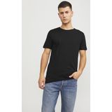 Jack Jones Basic Heren T-shirt JJEORGANIC Wit Zwart 5-Pack