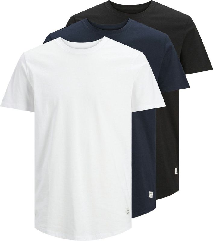 Jack & Jones Rundhalsshirt JJENOA TEE SS CREW NECK 3PK MP NOOS (Packung, 3-tlg., 3er-Pack)