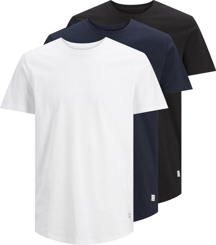 Jack Jones Jjenoa Tee Ss Crew Neck 3pk Mp Heren t-Shirt