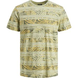 JACK&JONES - JPRBLUDUST PLACEMENT STRIPE TEE - Heren T-shirt - Gebloemde Vintage All-over Print