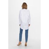 Blouse - Effen - Katoen - Lange Mouw - Losse Pasvorm