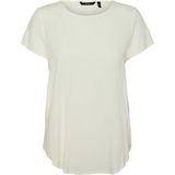 Vero Moda T-shirt Vmbecca Plain Ss Top Ga Noos 10248152 Snow White Dames