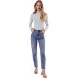 Vero Moda Vmbrenda Hr Straight a Cut Gu384 Ga Noos Vrouwen Jeans
