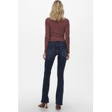 ONLBlush - Jeans - Effen - Denim - Ripped - Flared - Mid Waist