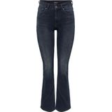 ONLBlush - Jeans - Effen - Denim - Ripped - Flared - Mid Waist