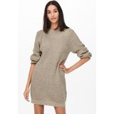 JDY - Gebreide Jurk - Blauw - Katoen - Lang Mouwen