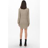 JDY - Gebreide Jurk - Blauw - Katoen - Lang Mouwen