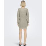 JDY - Gebreide Jurk - Blauw - Katoen - Lang Mouwen