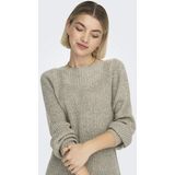 JDY - Gebreide Jurk - Blauw - Katoen - Lang Mouwen