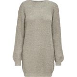 JDY - Gebreide Jurk - Blauw - Katoen - Lang Mouwen