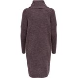 Gebreide Jurk - Waterval Hals - Lange Mouwen - Loose Fit