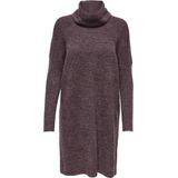 Gebreide Jurk - Waterval Hals - Lange Mouwen - Loose Fit