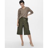 Only - ONLCAMILLA V-Neck L/S Pullover KNT NOOS - Kleur: Caribou - Materiaal: Melange