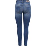 ONLY - ONLBLUSH Life MID SK ANK RAW REA403 - Jeans - Middenblauw