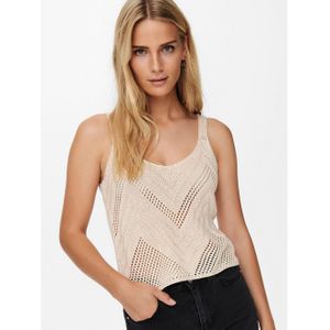 JdY Jdysun KNT Noos Tanktop voor dames, beige, L