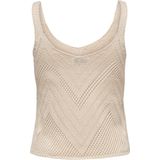 JDY - Gebreide Top - V-Hals - 3/4 Mouwen - Schelp Detail - Knit Fit