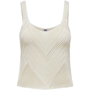 JDY - Gebreide Top - V-Hals - 3/4 Mouwen - Schelp Detail - Knit Fit