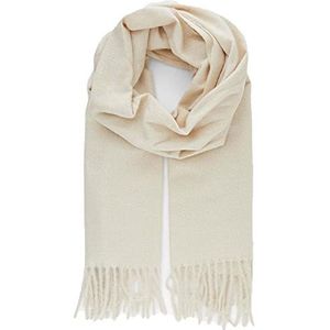 PIECES Poccella lange sjaal voor dames, Noos Bc Sjaal, wit (witte kap grijs), One Size