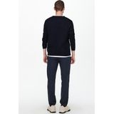 Pullover - Navy - Viscose 78% - Polyester 22%