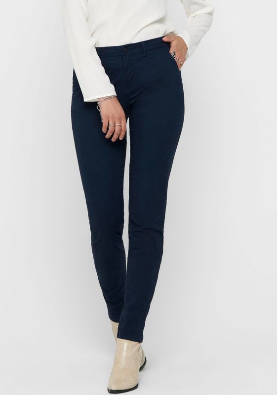 Only - ONLPARIS REG CHINO PANT - Verzorgde Broek - Navy Blazer - Smalle Pijp