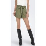 Jacqueline de Yong - Jdy Say Linen Shorts - Korte Broek - Army - 55% Linnen, 45% Viscose