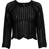 Only Trui Onlnola Life 3/4 Pullover Knt Noos 15233173 Black Dames