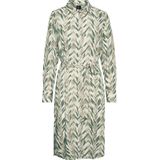 Jurk - Halflang - Gerecycled Polyester - Verborgen Knoopsluiting