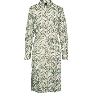 Jurk - Halflang - Gerecycled Polyester - Verborgen Knoopsluiting