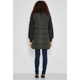 Bodywarmer - Lange Bodywarmer - Hoge Kraag - Gewatteerd - Polyester