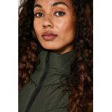 Bodywarmer - Lange Bodywarmer - Hoge Kraag - Gewatteerd - Polyester