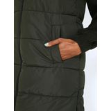 Bodywarmer - Lange Bodywarmer - Hoge Kraag - Gewatteerd - Polyester