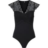 Pieces - Aansluitende Kanten Body - Zwart - 85% Polyamide, 15% Elastane