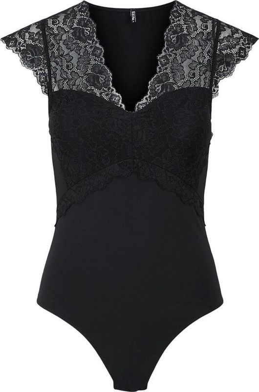 Pieces - Aansluitende Kanten Body - Zwart - 85% Polyamide, 15% Elastane