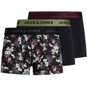Jack & Jones - Jacflower - Boxershort - Zwart - Microfiber - 3-Pack
