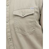 Jack & Jones - Overhemd - Beige - Katoen