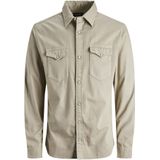 Jack & Jones - Overhemd - Beige - Katoen