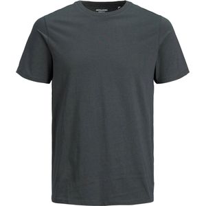 JACK & JONES - Jjeorganic Basic Tee - T-Shirt - Asfalt - Katoen