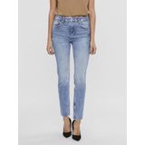 Vero Moda - Tracy Hr Regular Straight - Spijkerbroek - Hoge Taille - Zacht Katoenmix