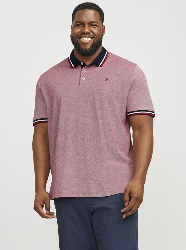 Jack&Jones - Poloshirt - Rood - Katoen