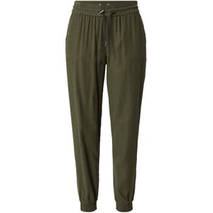 Only - Lange Broek - Donkergroen - Viscose/Polyester - Slim Fit