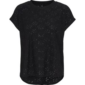 Shirt - ONLSMILLA - Effen - Gerecycled Materiaal - Normale Pasvorm - Kwartmouw