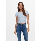 ONLY ONLEMMA SHORT TOP NOOS T-Shirt - Korte Mouwen - Ronde Hals - Stretchy Stof