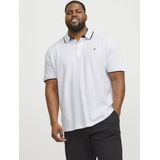 Jack&Jones - Polo - Wit - Katoen - 3 Knoopsluiting