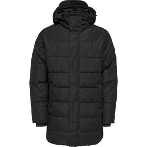 ONLY & SONS Steppjacke "ONSCARL LIFE LONG QUILTED COAT NOOS OTW", mit Kapuze