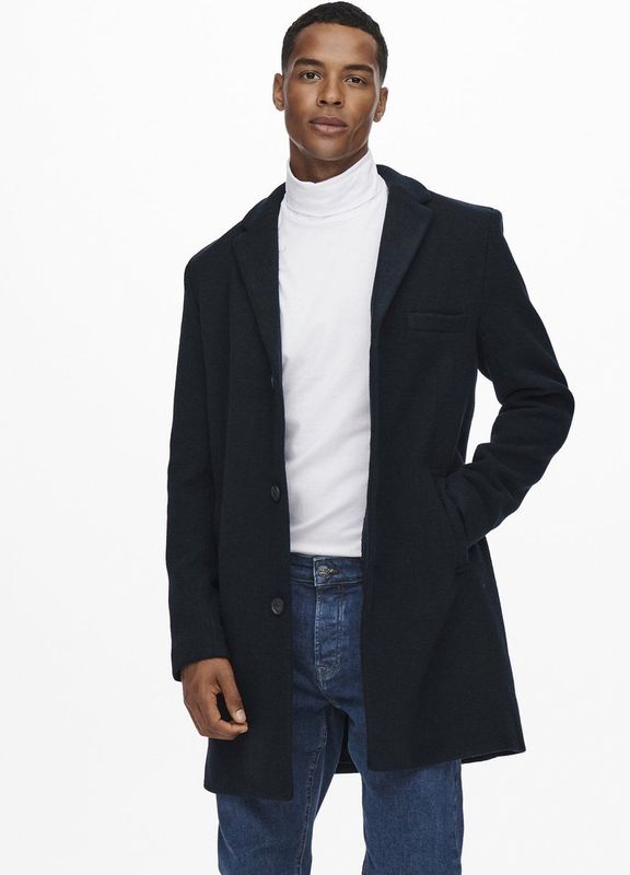 Only&sons Onsjaylon Life Wool Coat Otw Heren Gewatteerde Jassen