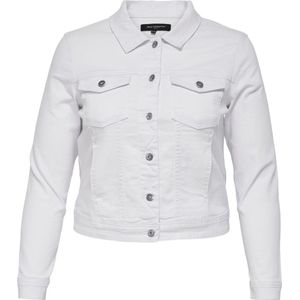 ONLY CARMAKOMA Carwespa LS Jacket - Dames Spijkerjas - Wit