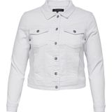 Jack - Wit - Katoen - Lange Mouwen - Polokraag - Knoopsluiting