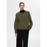Selected Lulu Short Cardigan Groen Vrouw